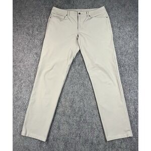 Lululemon ABC Pants Mens 34x30 Classic Chino 5 Pocket Gray Performance Golf